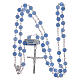 Silver rosary with matte agate beads, 6 mm s4