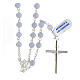 Rosary in 925 sterling silver and chalcedony, 6 mm s2