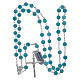 Rosary in 925 sterling silver and angelite, 9 mm s4