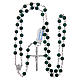 Rosary in 925 sterling silver and malachite, 6 mm s4