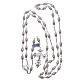 Rosary in 800 sterling silver filigree 14x6 mm s4