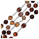 Rosary in 800 sterling silver filigree and agate 11 mm s3