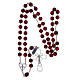 Rosary in 925 sterling silver filigree and carnelian 11 mm s4