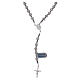 Rosario argento 925 e strassball perla 6 mm s2
