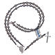 Rosary in 925 sterling silver with diamond cut grains 5 mm s5