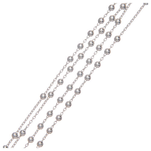 Rosenkranz Kette Silber 925 Perlen 1.5mm 3