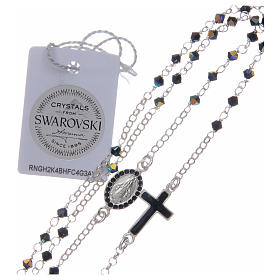 Rosenkranz Kette Aus Silber 925 Mit Schwarzen Swarovski Fur Online Verfauf Auf Holyart