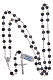 Rosary in 925 sterling silver with mexican agate s4