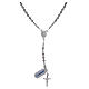 Rosary in 925 sterling silver with 4 mm grains s2