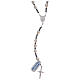 Rosary with white river pearls in 925 sterling silver s1
