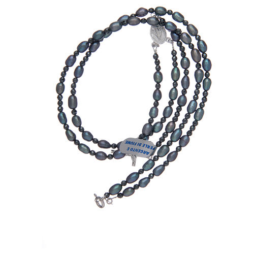 Collana Girocollo di Perle di Fiume Lisce Bianche - 41 cm