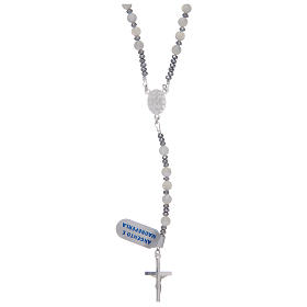 Rosary mother of pearl and 925 sterling silver