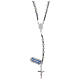 Rosary mother of pearl and 925 sterling silver s2
