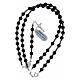 Rosary in 925 sterling silver with 6 mm volcanic lava grains s3