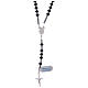 Rosary in 925 sterling silver with multifaceted strass grains s2