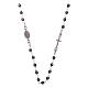 Rosary choker silver with 4,7 mm hematite sphere s2