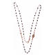 Rosary choker copper with 3,7 mm hematite grains s3