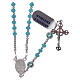 Rosary Our Lady of Fatima's centerpiece in silver and crystal s2