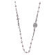 AMEN rosary choker Jubilee in 925 sterling silver with strass pearls s1