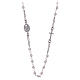 AMEN rosary choker Jubilee in 925 sterling silver with strass pearls s2