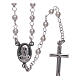 AMEN classic rosary Jubilee with strass pearls in 925 sterling silver s2
