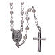 Rosario classico AMEN Giubileo perle strass e argento 925 s1