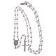 Rosario classico AMEN Giubileo perle strass e argento 925 s4