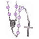 Rosario classico AMEN sfere giada lilla e argento 925 s2