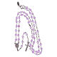 Rosario classico AMEN sfere giada lilla e argento 925 s4