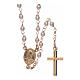 Classic rosary AMEN jubilee in 925 sterling silver finished in gold and strass pearls s2