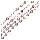 Classic rosary AMEN rosè with pearls in 925 sterling silver s3