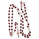 Classic rosary AMEN rosè in 925 sterling silver and 3 mm agate beads s4