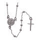 Classic rosary AMEN in 925 sterling silver Saint Benedict s2