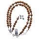 Rosary for men in olive wood with 925 sterling silver cross and adjustable chain s4