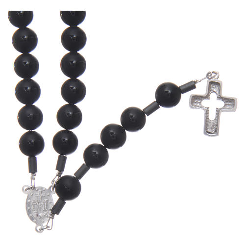 Fahonie Bracciale Uomo In Onice Nero E Occhio Di Tigre Con Ciondolo Croce – Cristiano, Religioso