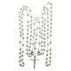 Wedding lasso rosary in sterling silver with mother of pearl beads, 8 mm s4