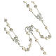 Mexican wedding rosary in 925 sterling silver with pearls and strassballs 8 mm s4