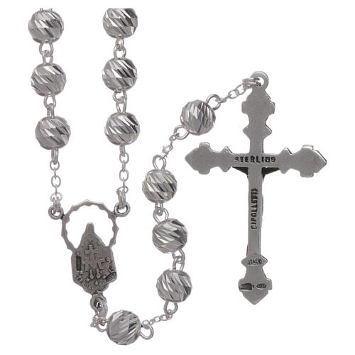 Rosary in 925 silver, beads 6 mm 2