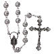 Sterling silver rosary 6 mm beads s1