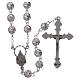 Sterling silver rosary 6 mm beads s2