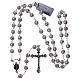 Sterling silver rosary 6 mm beads s4