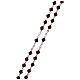Rosario argento strass 5 mm rosso s3