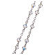 Rosary in silver with iridescent strass beads s3
