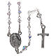 Rosary of 800 silver with transparent crystals s1