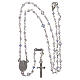 Rosary of 800 silver with transparent crystals s4