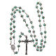 Glass rosary with roses and 925 silver chain s4