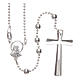Rosary in 925 silver with round 4mm beads s2