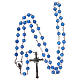 Rosary in blue agate 6 mm with 925 silver thread s4
