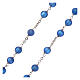 Rosary bleu agate 6 mm 925 silver chain s3
