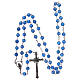 Rosary bleu agate 6 mm 925 silver chain s4